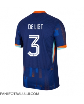 Țările de Jos Matthijs de Ligt #3 Tricou Fotbal Replică European 2024 Barbati Deplasare